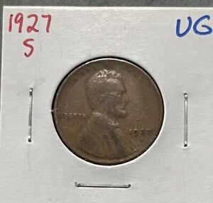 1927-S VERY GOOD Lincoln Cent.