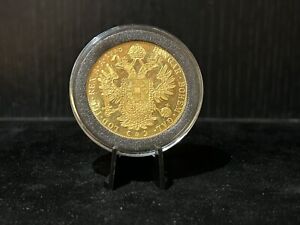 1915 Austria Gold 4 Ducat! 0.4427 OZ AGW! Beautiful Coin! 98.6% Gold!