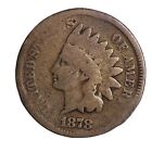 1878 FULL DATE Indian Head Cent Penny CULL / AG / HOLE FILLER