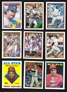1988 Topps Baseball card lots w/ Dawson, Murray, Gwynn and more w/ free shipping