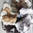30pcs Natural Rabbit Skin Pelt Fur Hide Leather Tanned Craft Skin DIY Multicolor