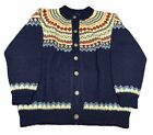 Vintage Dale of Norway Wool Clasp Front Cardigan Sweater Size M