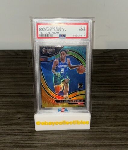 Immanuel Quickly 2020 Select Tie-Dye Prizm Courtside /25 Rc PSA 9 No. 276