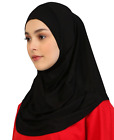 Prien Plain Ready To Wear Hijab for Women, Muslim Instant Turbans, Jersey Scarf