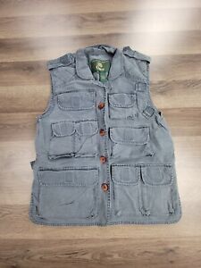 Vintage Orvis Fishing Vest Size Small Men's Button Front Outdoors Hunting Cargo