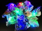 48 Big Light-Up LED Jelly Rings Bumpy Rubber Flashing Party Wedding Dance Rave