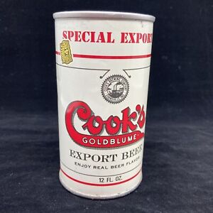 Cook's Goldblume Export Beer Can ~ Alabama Tax Stamp Evansville Straight Steel