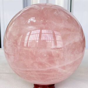 New Listing2520g Natural Pink Rose Quartz Sphere Crystal Ball Reiki Healing