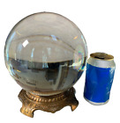 Big Extra Large Crystal Ball Antique Metal Stand Scrying Fortune Telling Magic