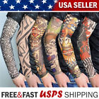 6x Fake Tattoo Cooling Arm Sleeves Cover Basketball Golf Sport UV Sun Protection