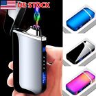 USB Rechargeable Electric Lighter Dual Arc Flameless Windproof Electric Plasma