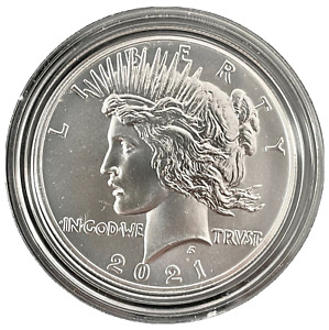 2021 Peace Silver Dollar Philadelphia (21XH) With Original U.S. Mint Box And COA
