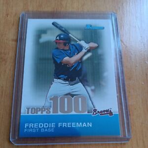 2010 Bowman - Topps 100 Prospects #TP24 Freddie Freeman, Freddie Freeman (RC)