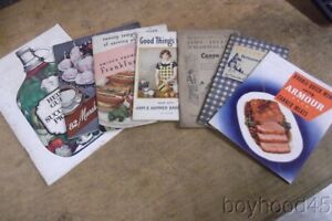 7 VINTAGE ADVERTISING COOK-BOOKS, Arm & Hammer, Swift, Armour, Heinz-LOT D