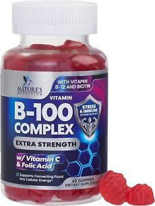 Extra Strength B Complex Gummies - Best Energy & Immune Support for Men & Women
