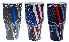 Punisher Skull 30 oz Stainless Steel Vacuum Insulated Tumbler with Lid