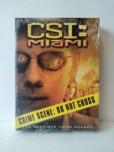 CSI: Miami - The Complete Third Season (DVD, 2005, 7-Disc Set) Sealed New