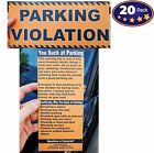 [20 Pack] Full-Size, Realistic Fake Parking Ticket Prank Gag Gift by Witty Yeti