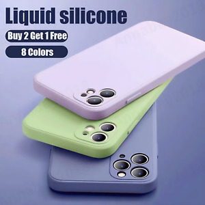 Silicone Case Camera Lens Cover For iPhone 15 14 13 12 11 Pro XS Max XR X 8 7 SE