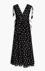 TORY BURCH Dress Gathered embroidered cotton-voile midi dress