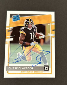 2020 DONRUSS OPTIC CHASE CLAYPOOL RATED ROOKIE ON-CARD AUTO RC #’d 137/150!