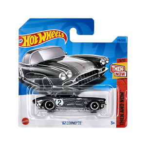HOT WHEELS '62 Corvette Gray HW Then and Now Chevy Short Card HKJ42 2023