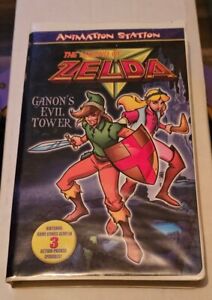 The Legend of Zelda: Ganon's Evil Tower VHS 1998 Animation Station Nintendo Clam