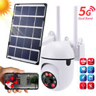 Outdoor 360° Solar Security Camera Wireless Home 5G WiFi Battery CCTV System PTZ