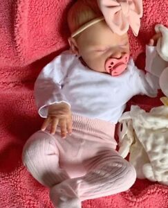 SALE!! 19inch Sleeping Reborn Baby With Hand-Painted Hair
