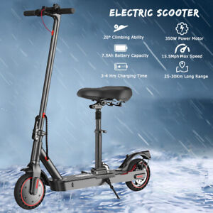 Adult Foldable Electric Scooter 30Km Long Range 350W Motor Fast Speed With Seat