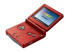 New Listingx2 Nintendo Game Boy Advance SP Handheld Systems - Red and Pink Working Used