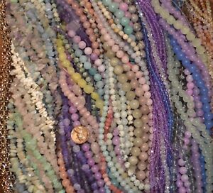 Large-Huge Lot Jewelry Making Beads,New:Quality Faceted Jade,Stone,Glass,Etc.