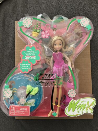 New ListingWinx Club, Flora Doll, Original Version w/DVD, 2004 Mattel