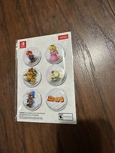 Super Mario RPG buttons pin set Gamestop Exclusive SEALED