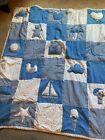 New ListingVintage Quilted Blue White Baby’s Quilt , cutter