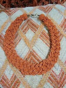 Vintage Braided Bead Necklace