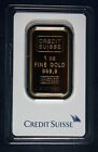 1 OZ CREDIT SUISSE .9999 FINE GOLD BAR IN ASSAY CARD 