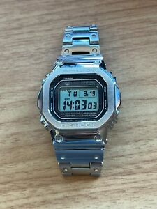 Casio G-Shock GMW-B5000D-1CR Full Metal Square Gray Silver Stainless Steel