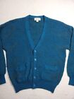 Vintage Chapel Hill Cardigan Sweater Men's XL Long Sleeve Pockets Teal