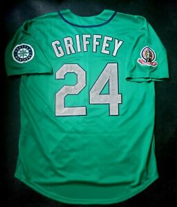 Ken Griffey Jr Jersey Seattle Mariners 1995 Retro Throwback Stitched NEW💥SALE!