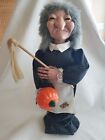 Vintage Telco Motion-ettes Of Halloween Animated Lighted Witch 23” Tested