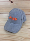 Gray Jeep Orange Embroidered Cap Hat Adjustable