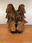 Minnetonka Moccasins 3 Layer Fringed Boots Womens Size 8 - Excellent Condition!