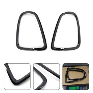 Gloss Black Pair Tail Light Cover Trim For Mini Cooper Replacement Accessories (For: Mini)