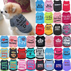Pet Dog Cat Clothes Summer I Love My Mommy Daddy Dress Vest T-Shirt Apparel Lot☆