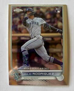 2022 Topps Chrome Update Series Debut #USC165 Julio Rodriguez RC Rookie Mariners