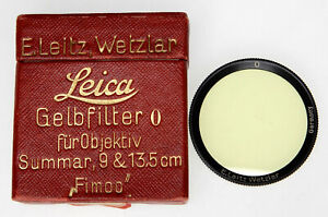 Leica FIMOO Black Rim O Filter for 5cm f2 Summar ........... MINT/Box