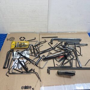 mix lot Hex Wrenches Allen Keys Vintage tool Small to Large Work Shop Tools