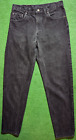 Vintage 1992 Levis 550 Jeans Black Denim Relaxed Fit USA Men's Size 33x34