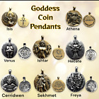 Goddess Coin Pendants Cerridwen Athena Freya Hecate Venus Isis Ishtar Sekhmet